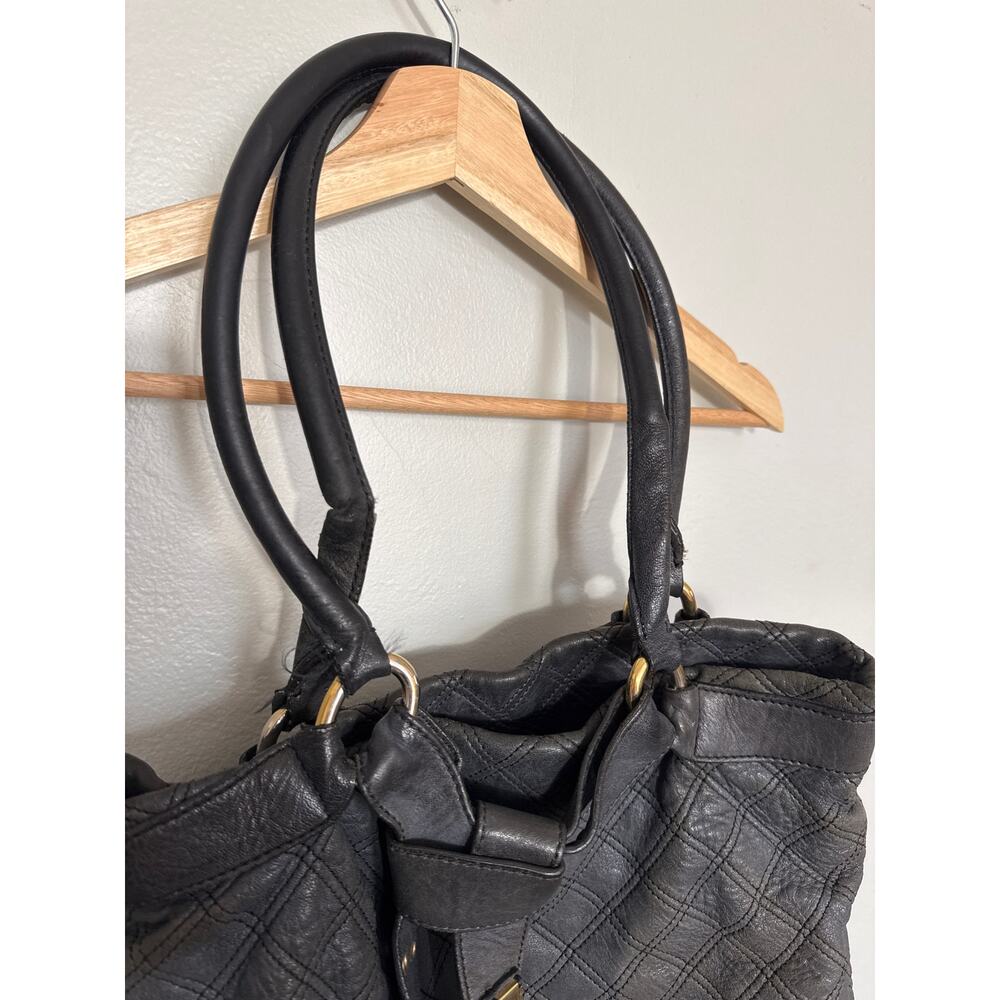 Vintage Marc Jacobs Casey Double Buckle Quilted Handbag in Gray Leather - Picture 6 of 8